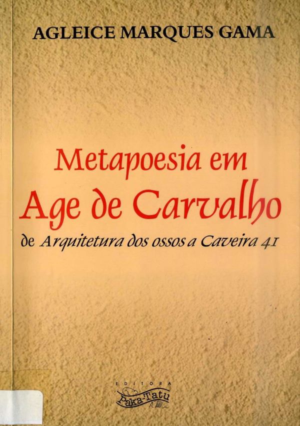 Metapoesia em Age de Carvalho